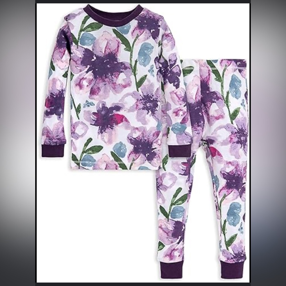 Burt’s Bees Baby Floral two piece PJs